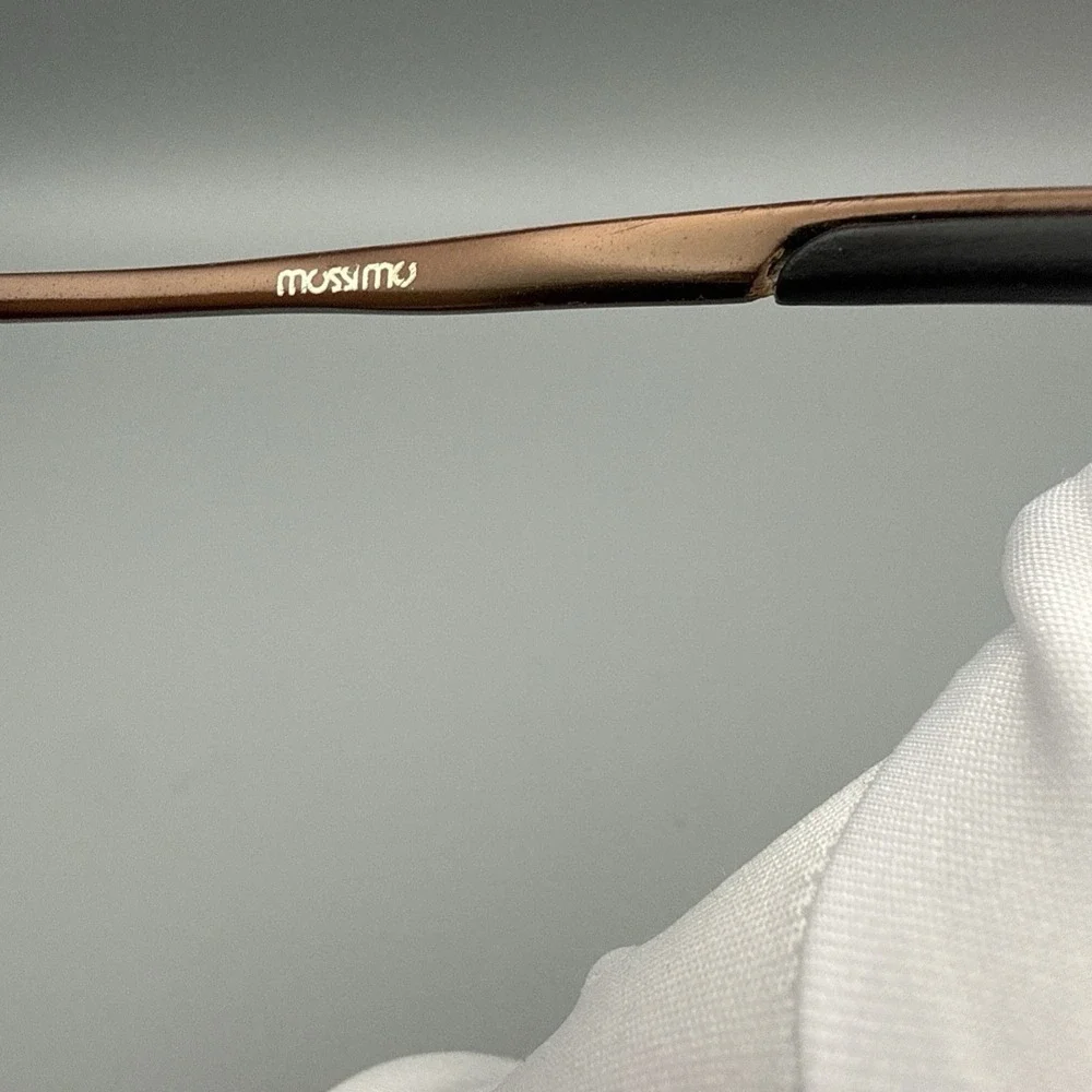 Vintage Mossimo Authentic Semi Rimless Brown Metal sunglasses - Discontinued